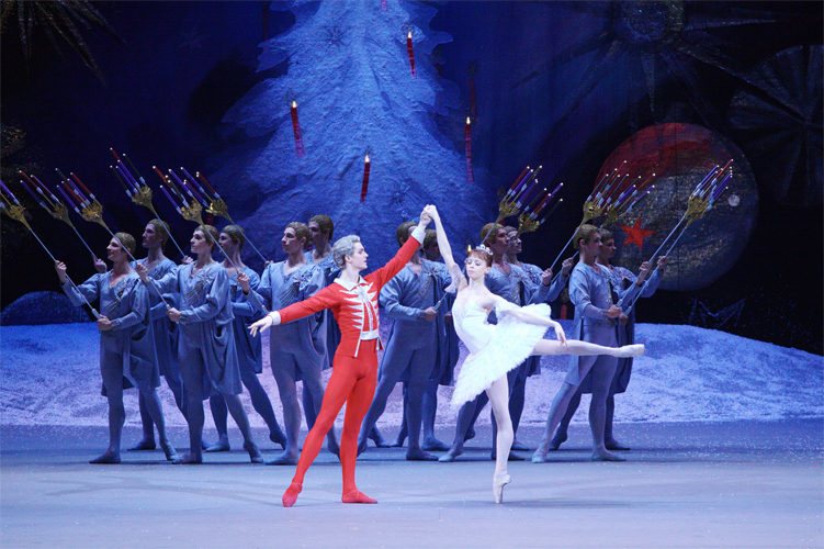 As Marie in The Nutcracker. Alexander Volchkov as Prince. Photo by Damir Yusupov.