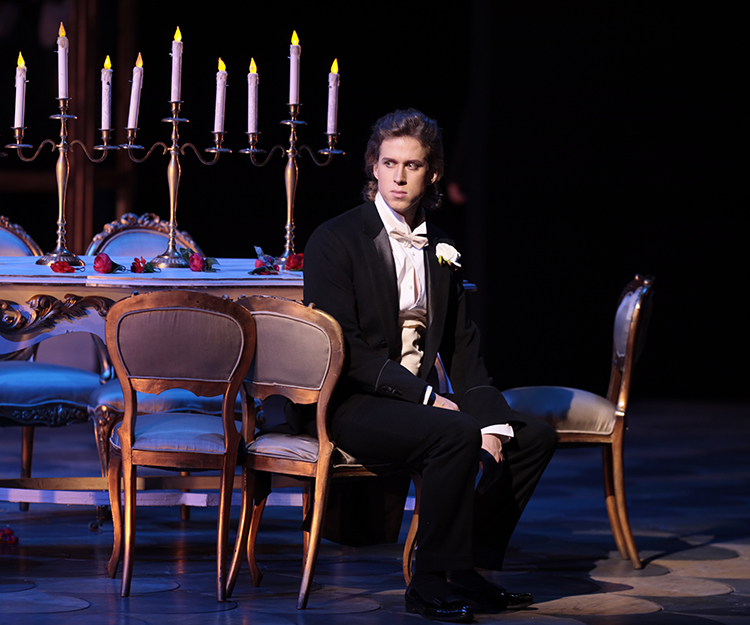 As Alfred in La Traviata. Photo by Damir Yusupov.