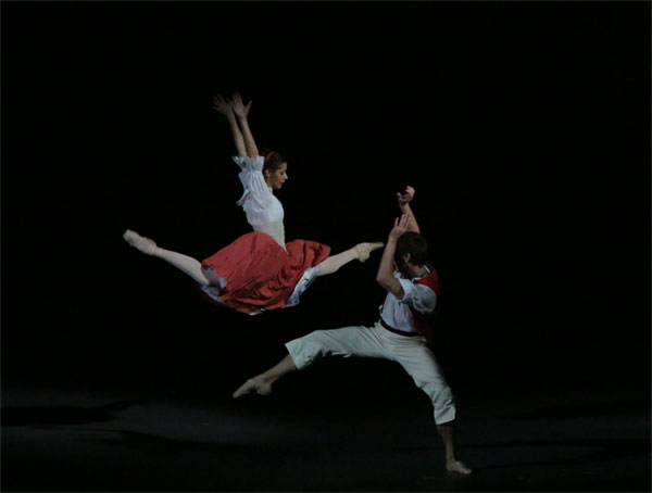 Kristina Kretova as Jeanne. Vyacheslav Lopatin as Jerome.<br/>Photo by Damir Yusupov.