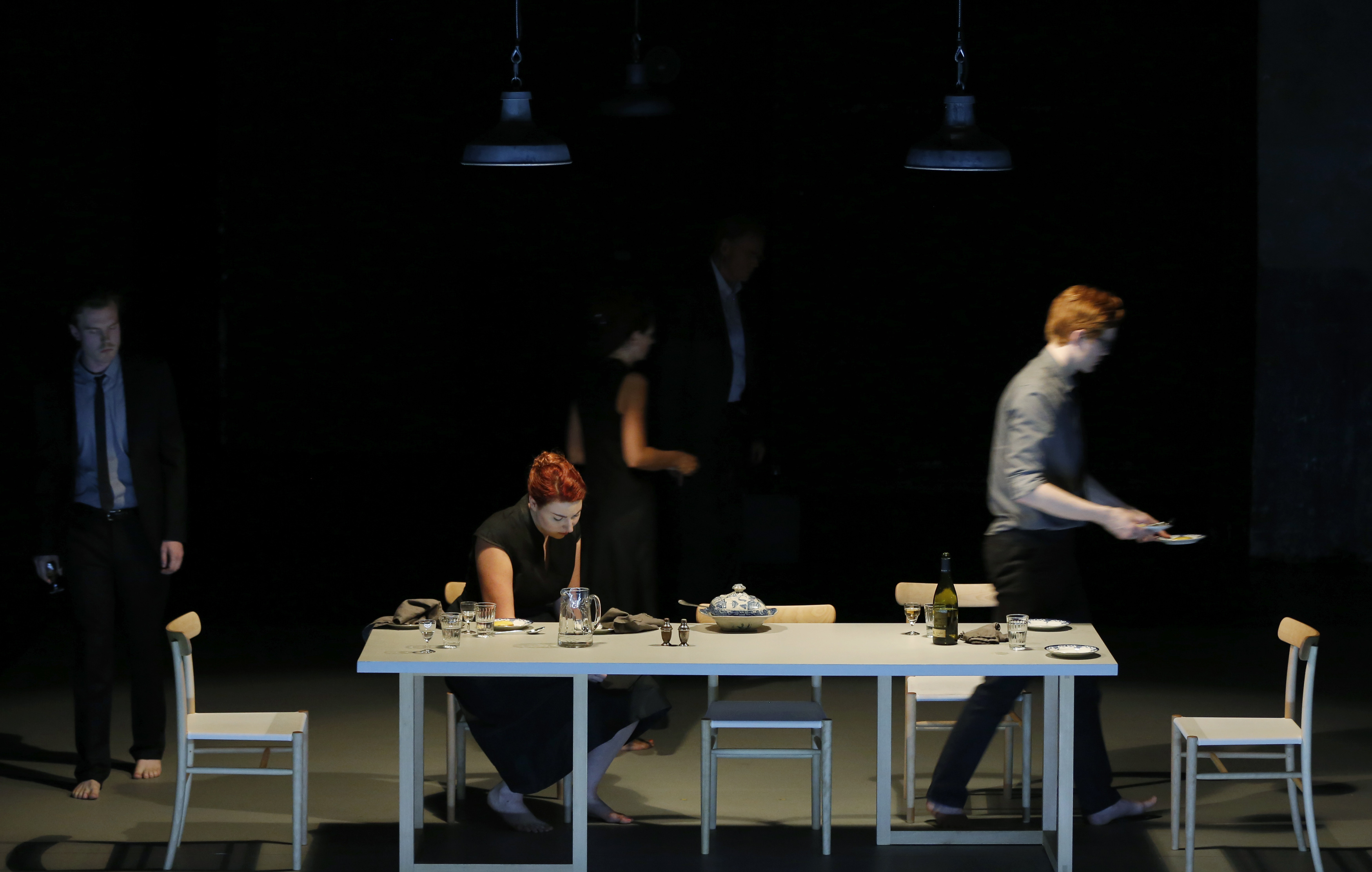 A scene from the performance. <br/>Photo by Patrick Berger.