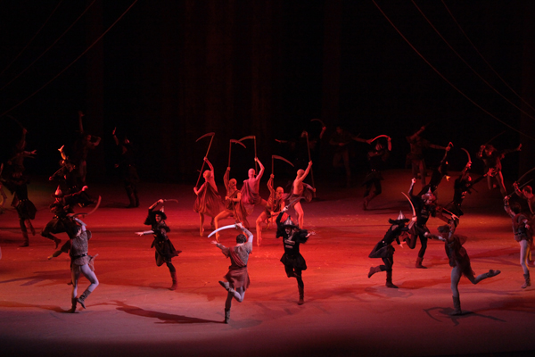 A scene from the performance. Photo by Damir Yusupov.