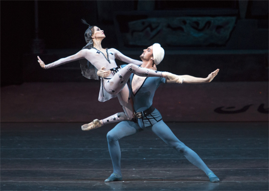 As Shireen in A Legend of Love. Alexander Volchkov as Ferkhad.Photo by Elena Fetisova.