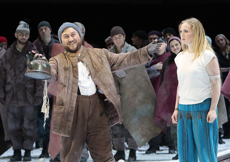 As Bakula Bobyl in The Snow Maiden. Olga Semenishcheva in the title part. Photo by Damir Yusupov.