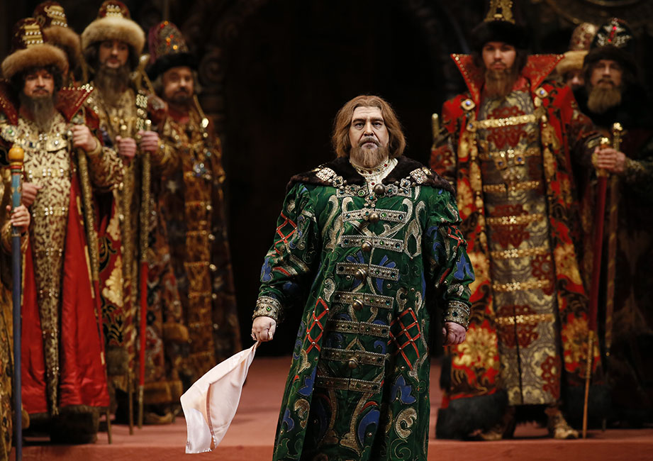 As Prince Shuisky in Boris Godunov. Photo by Damir Yusupov.