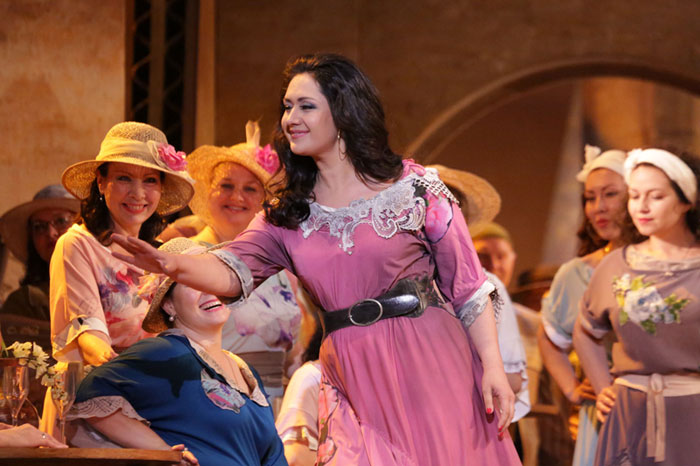 Agunda Kulaeva as Carmen.<br/>Photo by Damir Yusupov.