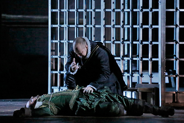 Dmitry Beloselsky as Philip II.<br/> Igor Golovatenko as Rodrigo.<br/> Photo by Damir Yusupov.