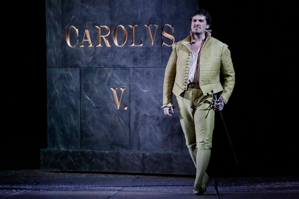 Andrea Caré as Don Carlo.<br/> Photo by Damir Yusupov.