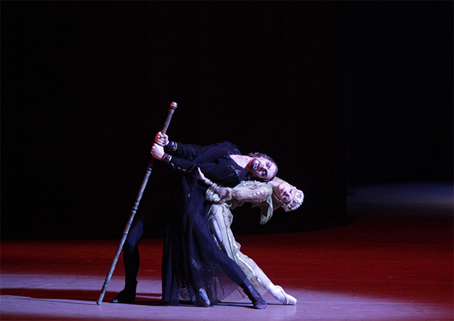 Alexander Volchkov as Ivan IV. Nina Kaptsova as Anastasia. Photo by Damir Yusupov.