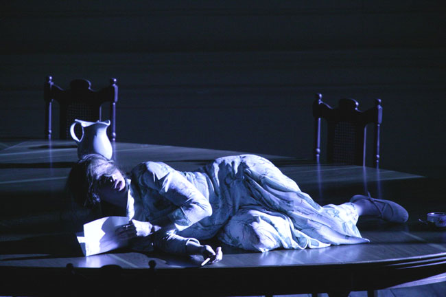 Scene II.<br />Yekaterina Shcherbachenko as Taniana.<br />Photo by Damir Yusupov.