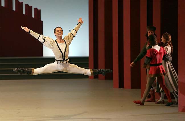 As Romeo in Romeo and Juliet. Photo by Damir Yusupov.