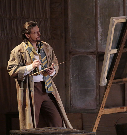 As Marcello in La Boheme. Photo by Damir Yusupov.