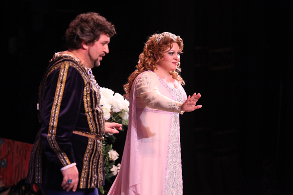 In the title role in Iolanta.Roman Muravitsky as Vaudemont.Photo by Damir Yusupov.