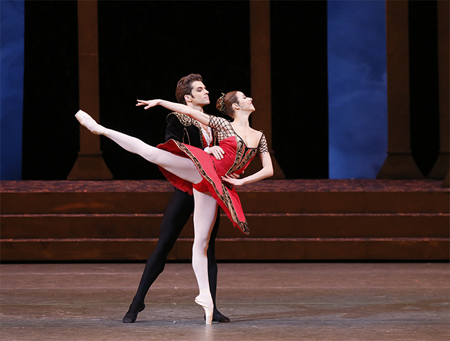 As Basilio in Don Quixote. Kristina Kretova as Kitri.Photo by Damir Yusupov.