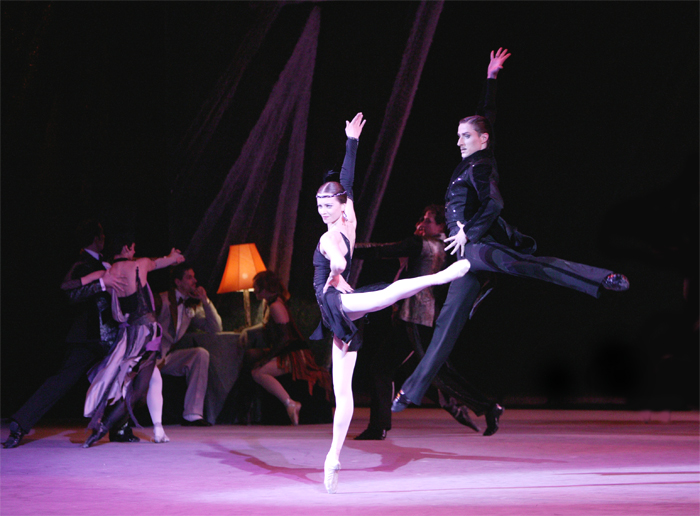 As Yashka in The Golden Age.Nina Kaptsova as Rita.Photo by Damir Yusupov.