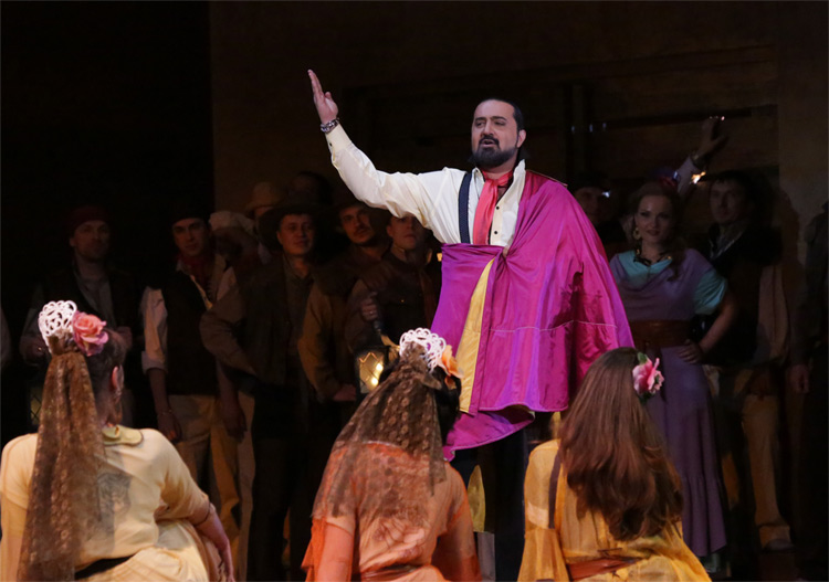 As Escamillo in Carmen. Photo by Damir Yusupov.