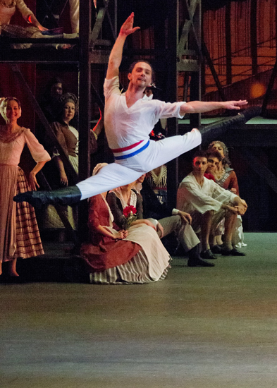 As Philippe in The Flames of Paris. Photo by Mikhail Logvinov.