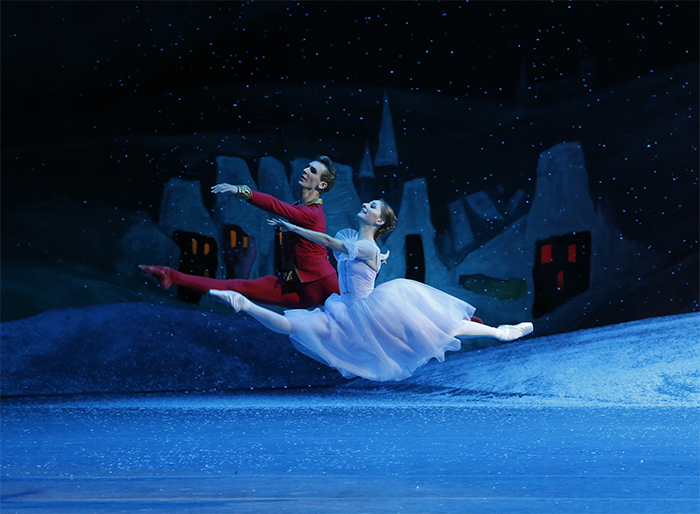 As Marie in Nutcracker. Semyon Chudin as Nutcracer-Prince. Photo by Damir Yusupov.