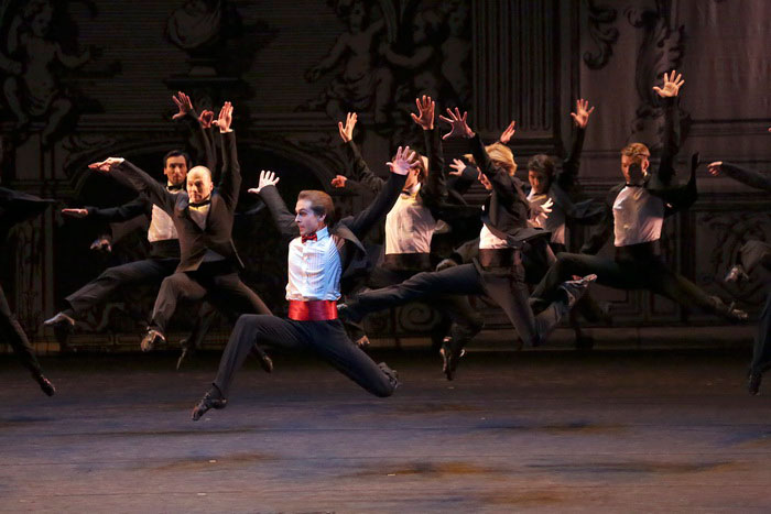 A scene from the performance.<br/>Dmitry Dorokhov as Laertes.<br/>Photo by Damir Yusupov.