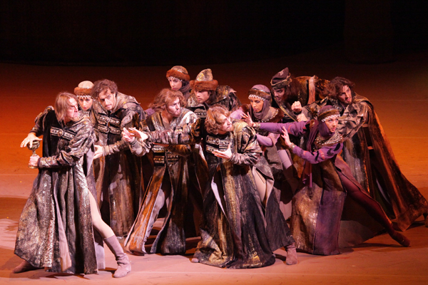 A scene from the performance. Photo by Damir Yusupov.