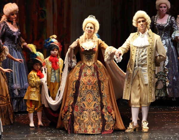 A scene from the performance. As His Highness in Cherevichki. Ekaterina Bolshakova as Catherine II.  Photo by Vladimir Mayorov.