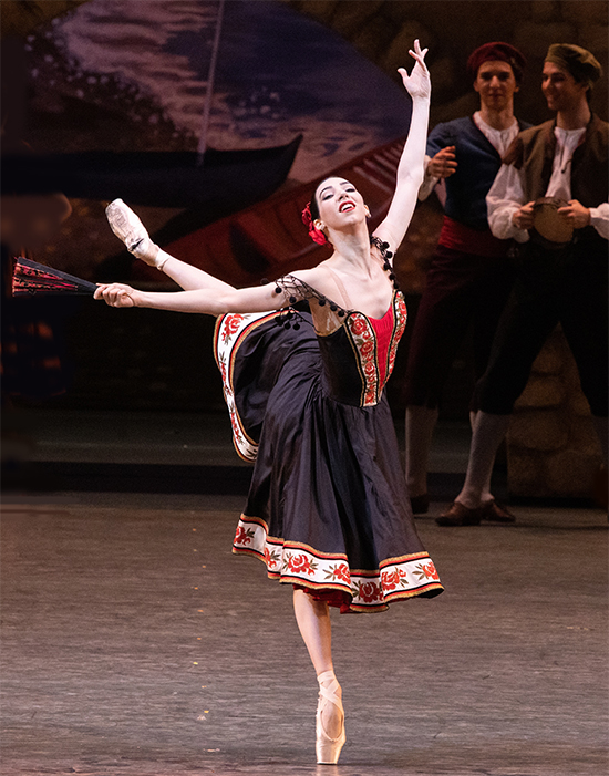 As Street Dancer in Don Quixote. Photo by Mikhail Logvinov.