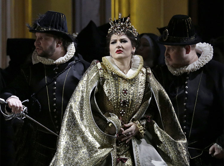 As Elisabeth of Valois in Don Carlo. Photo by Damir Yusupov.