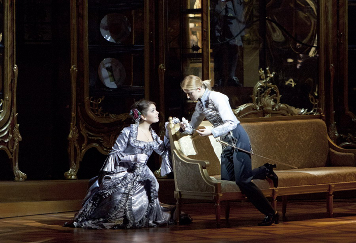 Alexandra Kadurina as Octavian, Alina Yarovaya as Sophie. Photo by Damir Yusupov.