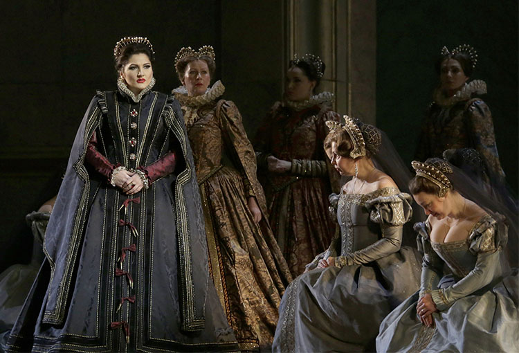 As Elisabeth of Valois in Don Carlo. Photo by Damir Yusupov.