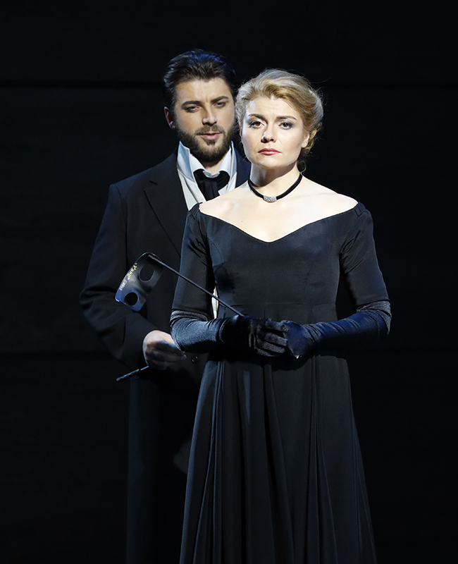 As Liza in The Queen of Spades  (Rimas Tuminas’ production). Andrei Jilihovschi as Prince Yeletsky.Photo by Damir Yusupov.