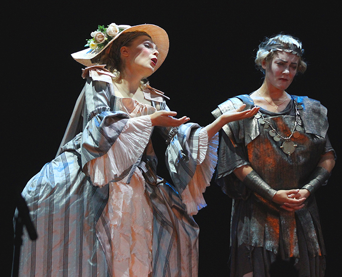 Julia Khotay as Procris, Elizaveta Sveshnikova as Cephalus. <br/>Photo by Alexander Turov.