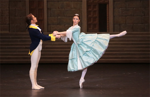 As Marchesa Sampietri in Marco Spada. Andrei Merkuriev as Count Pepinelli.Photo by Damir Yusupov.