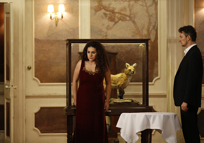 Anna Aglatova as Morgana. <br/> Fabio Trümpy as Oronte.  <br/>Photo by Damir Yusupov.