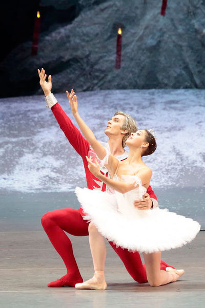 As Nutcracker-Prince in Nutcracker.Daria Khokhlova as Marie.Photo by Damir Yusupov.