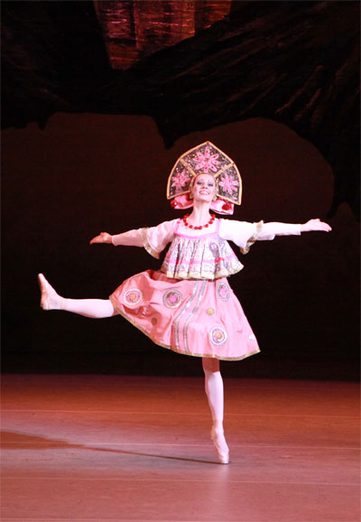 As Russian Doll in Nutcracker.Photo by Damir Yusupov.