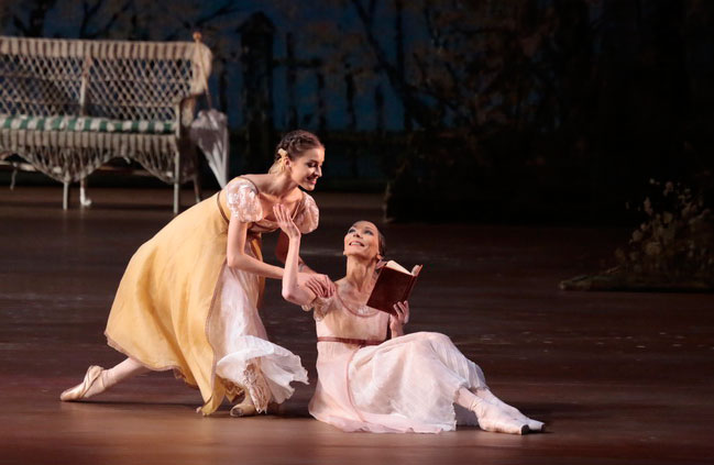 Maria Vinogradova as Olga.<br/>Anastasia Gorycheva as Tatiana.<br/>Photo by Damir Yusupov.