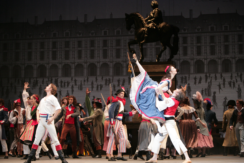 Alexander Volchkov as Philippe.<br />Maria Alexandrova as Jeanne.<br />Denis Savin as Jerome.<br />Photo by Damir Yusupov.