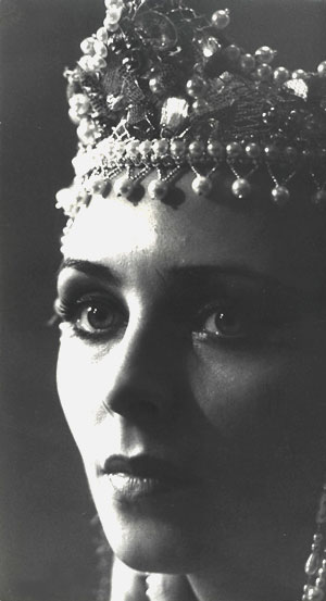 As Anastasia in Ivan the Terrible.Photo from the personal archives.