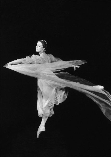 In the title part in Raymonda.Photo from M. Plisetskaya archive.