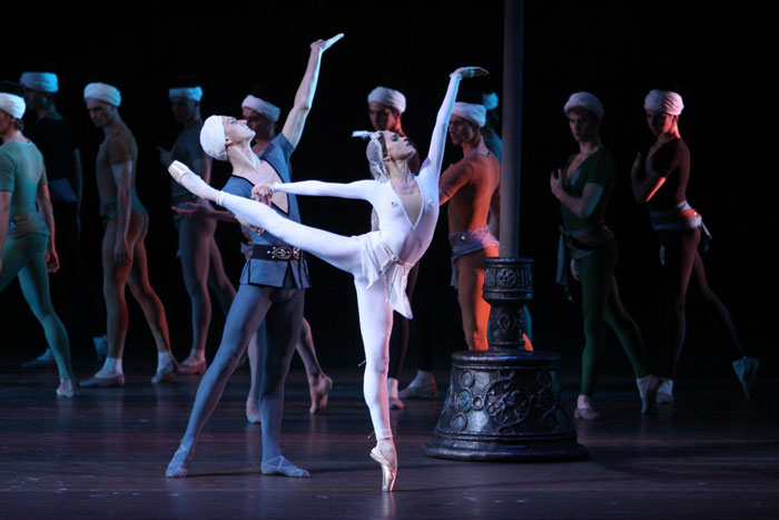 As Shireen in A Legend of Love. Vladislav Lantratov as Ferkhad. Photo by Elena Fetisova.