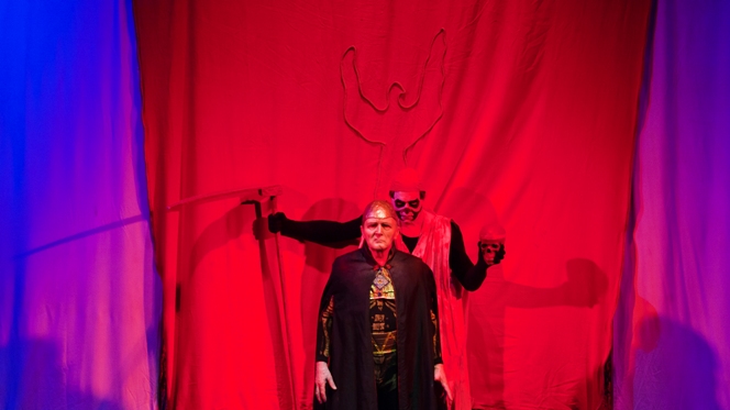 Boris Tarkhov as Herod, Alexei Mochalov as Death. <br> Photo: archive of the Boris Pokrovsky Musical Theatre. 