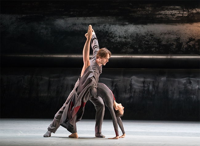 In Forgotten Land. Couple in Grey. Opposite Ivan Alexeyev. Photo by Pavel Rychkov.