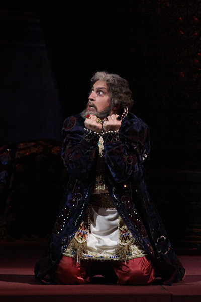 Paata Burchuladze as Boris Godunov.<br/>Photo by Damir Yusupov.