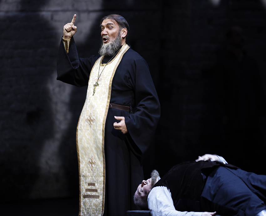 As Priest in  Katerina Izmailova. Photo by Damir Yusupov.