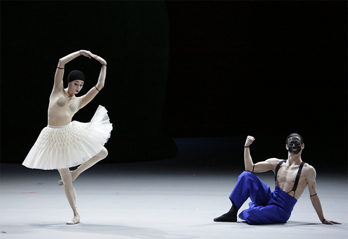 As Ballerina in Petrushka. Anton Savichev as Moor. Photo by Damir Yusupov.