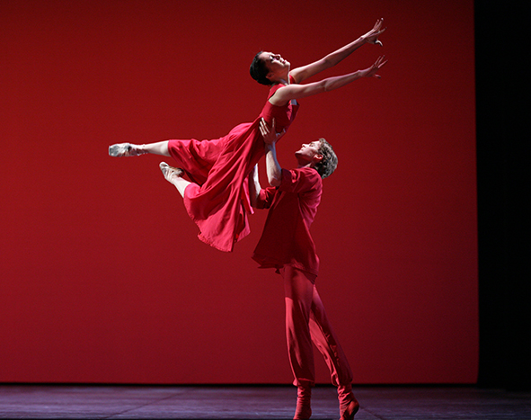 Russian Seasons. 'Couple in Red'. Opposite Alexander Volchkov.Photo by Damir Yusupov.