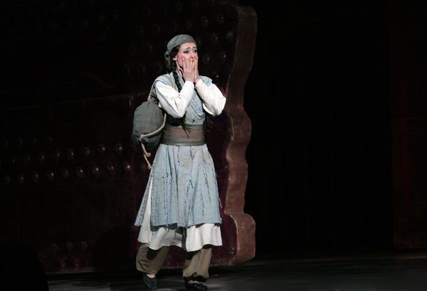 As Liu in Turandot.Otar Kunchulia as Timur.Photo by Damir Yusupov.