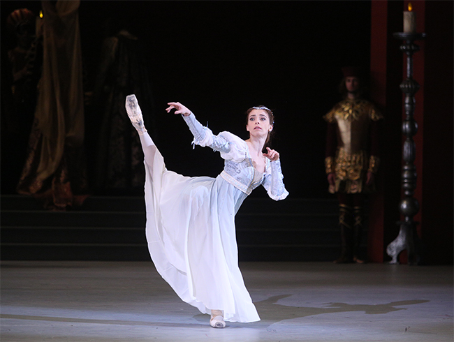 As Juliet in Romeo and Juliet. Photo by Elena Fetisova.