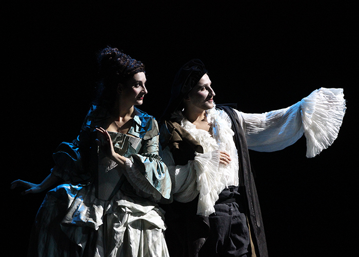 Veronika Sirotina and Ilya Mazurov as Athenians. <br/>Photo by Alexander Turov.