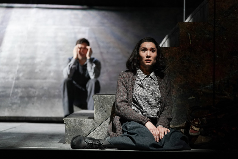 Ekaterina Ferzba as Sophie Scholl. <br>Photo by Pavel Rychkov.