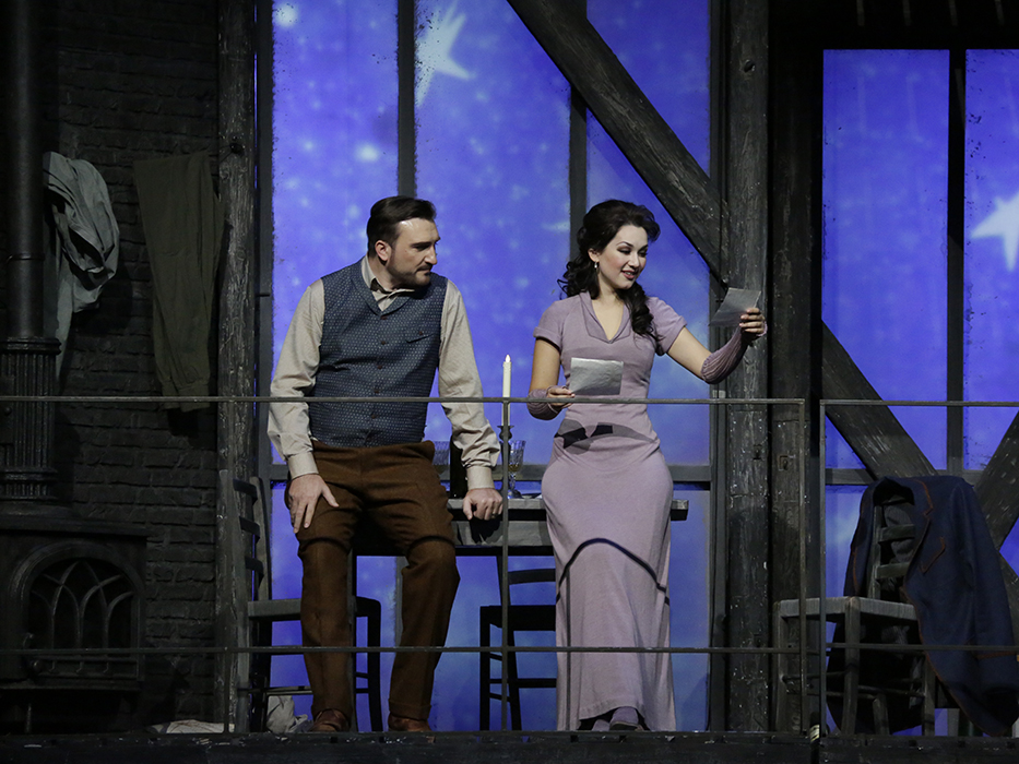 Francesco Pio Galasso as Rodolfo. Maria Mudryak as Mimi. <br/> Photo by Damir Yusupov.